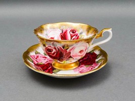 Royal Albert England Summer Bounty Series Ruby Tea Cup &amp; Saucer - £181.71 GBP