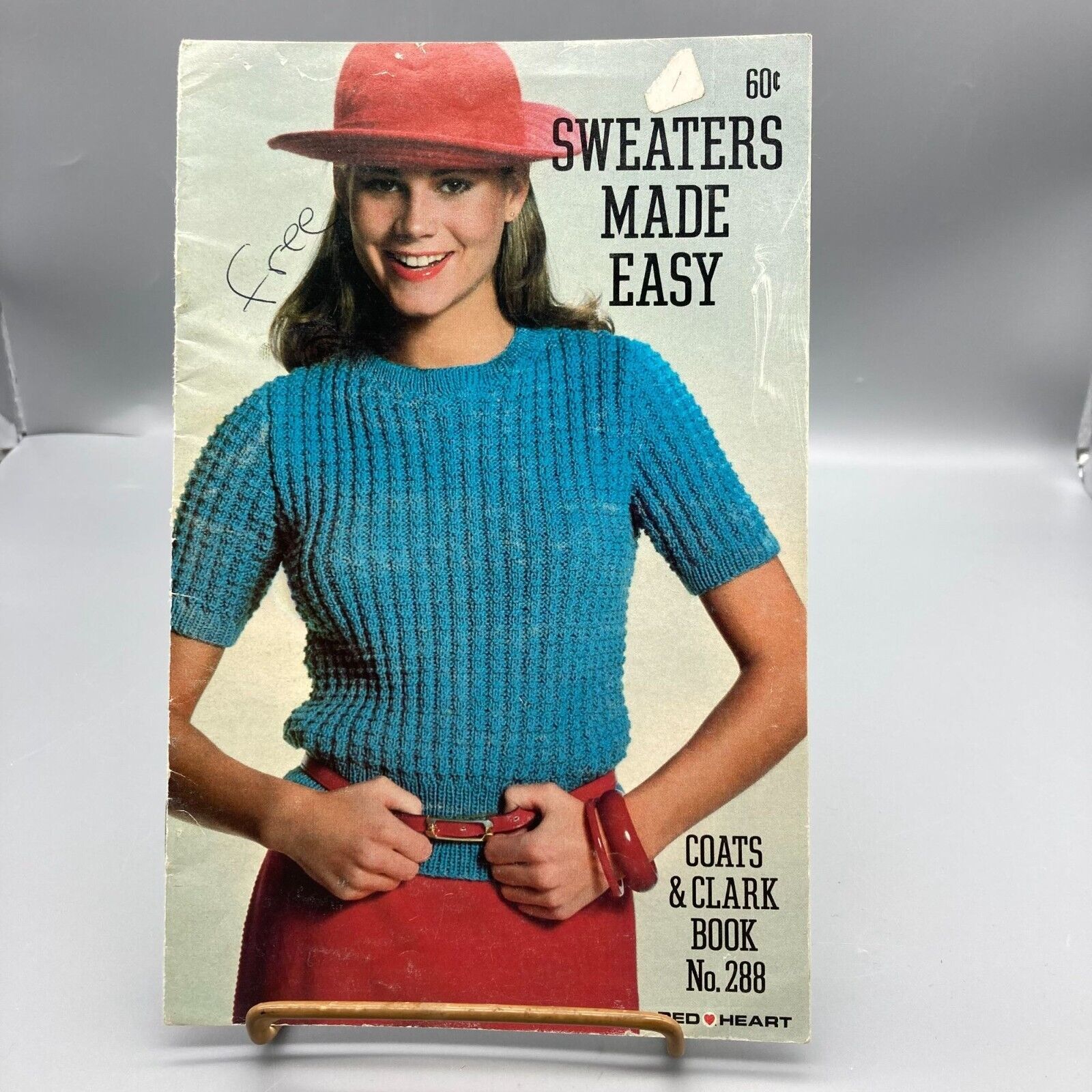 Vintage Coats and Clarks Book 288, Sweaters Made Easy Pattern Booklet for Knitte - $8.80