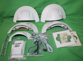 Axis Security Camera 4 Piece Weather Shield Mounting Plates 1722666 And Wires - £30.96 GBP