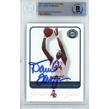 David Thompson 2001 Greats of the Game NC State Wolfpack Signed BGS On-Card Auto - £77.88 GBP