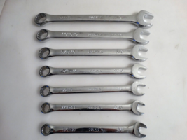 KOBALT  7 Piece Combination Wrench Set Chrome Finish SAE 3/8-3/4 - £19.46 GBP