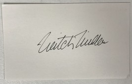 Mitch Miller (d. 2010) Signed Autographed 3x5 Index Card - £11.79 GBP
