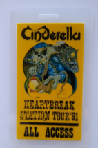 Cinderella Backstage Pass 1991 Vintage Glam Rock Heavy Metal Music Zombie Train - £18.60 GBP