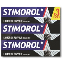 Stimorol Chewing Gum: Licorice -Pack Of 3 =30 pc.-Made In Denmark Free Shipping - £7.48 GBP