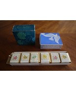 Vintage Avon Lot of 2x Soaps &amp; 14 Bath Cubes Floral Sea Garden Peaceful ... - $16.15