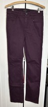 JEN7 by 7 For All Mankind Women’s Slim Straight Leg Jeans Plum size 6 NWOT - £20.61 GBP