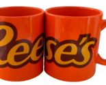 Vintage Lot 2 REECE&#39;S Peanut Butter Coffee Cup Mug - £15.56 GBP