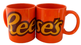 Vintage Lot 2 REECE&#39;S Peanut Butter Coffee Cup Mug - $19.79