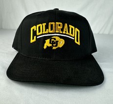 Vintage Colorado Buffaloes Hat Snapback Cap Team Logo Embroidered NCAA 90s - £27.51 GBP