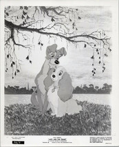 Lady and the Tramp original 1972 8x10 photo Lady &amp; Tramp under tree Walt Disney - £23.16 GBP