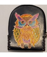Owl Leather Wristlet Mini Backpack Wallet Change Coin Purse Charm Pouch ... - $23.00 CAD