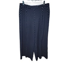 MICHAEL MICHAEL KORS BLUE WHITE POLKA DOTS PALAZZO CROPPED WIDE LEG PANT... - $256.23 MXN