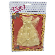 VINTAGE TPI DIANA CLOTHING WHITE DRESS + HEELS FOR 11.5 &quot; DOLLS LIKE BAR... - $19.00