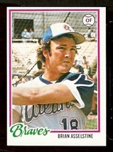 Atlanta Braves Brian Asselstine 1978 Topps # 372 Nr Mt - £0.39 GBP