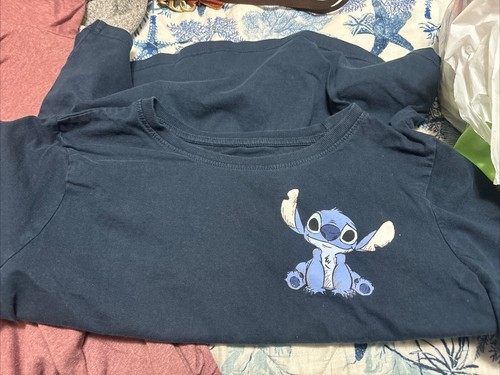 Disney Lilo &amp; Stitch Blue Shirt Youth Small US Size 6 To 8 - $4.99