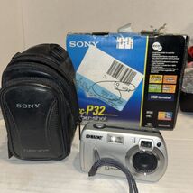 Sony Cyber-shot DSC-P32 3.2MP Digital Camera Silver With Box &amp; Case FOR ... - $29.35