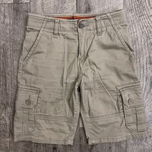 Wrangler Flex Kids Khaki Cargo Shorts Size 8 Regular Tan 4DRBWPE Cotton ... - $14.84
