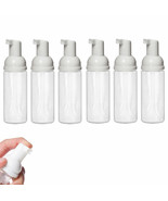 6 Pk Empty Foam Pump Bottles White Plastic Mini Hand Soap Dispenser 50ml... - £20.74 GBP