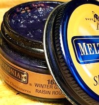 1 Jar WINTER GRAPE 165 Boot &amp; Shoe CREAM Polish &amp; Shine Leather MELTONIA... - $36.73