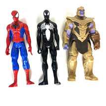 Spiderman Venom Thanos Marvel Figures 12 Inch 2013 2014 2018 - £25.53 GBP