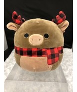 Squishmallows ALFRED the Moose/Reindeer With Plaid Scarf 7” NO TAGS - £7.91 GBP