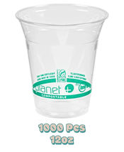 Planet+ 100% Compostable PLA Clear Cold Cup, 12 Oz, Pack of 1000 PLA-12 ... - $41.16