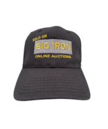 Auctions Big Iron Charcoal Black Denim Trucker Hat Cap Adjust Snap Back - $11.39