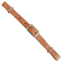 Western Saddle Horse Flat Harness Med Brown Leather Curb Strap ~ Goes on the bit - £7.11 GBP