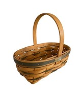 Longaberger Basket Branch Bouquet Rose Petal Awards Green Handle Country... - €31,47 EUR