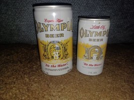 2 Olympia Beer Cans 7 Oz 12 Oz Its The Water Little Oly Export Type Olympia... - $14.84