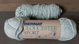 Bernat Gloucester Sport 100% Cotton 2 Skeins 110 Yards 1.75oz Misty Blue - £7.19 GBP