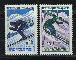 FRANCE 1962 Very Fine  MNH Stamps Scott # 1019-20 - $0.91