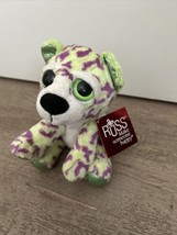 NWT Russ Lil Peepers Green and Purple Leopard Named Sasha 5 1/2&quot; - £9.55 GBP