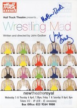 Matthew Booth Jack Brady Wrestling Mad 2x Hand Signed Theatre Flyer - £6.25 GBP