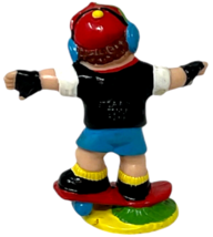 Vintage 1997 Cabbage Patch Kid Boy Doll On Skateboard Mini Vinyl Figure - 2 In. image 5