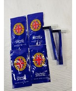 Wilkinson Sword 4 Shave Cream travel packs &amp; 2 disposable razors blue sh... - $22.00