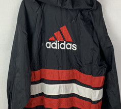 Vintage Adidas Jacket Windbreaker Equipment Black Mens XL 80s 90s - £31.96 GBP