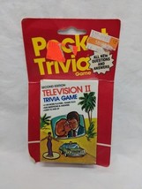 Vintage 1985 Pocket Trivia Second Edition Television II Trivia Game Sealed - $12.38