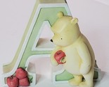 Disney Michel &amp; Co Classic Pooh Alphabet Letter A  Figurine Resin Nurser... - $11.83