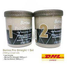 Berina Pro Striaght Hair Rebonding and Relock Neutralizer Cream 1000 ml 1 Set - £46.13 GBP
