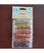 Glitter, 6 colors, Gold Silver Copper Bronze Rose Gold Brown, Crafter&#39;s ... - £5.60 GBP