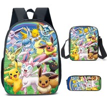 3pcs/set   School Bags  Backpack Pencil Case Action Figure Children Boys Girl Te - £95.56 GBP