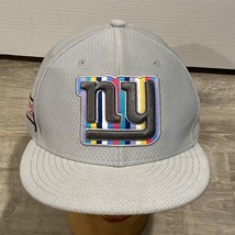 New Era New York Giants NFL Cap Hat Gray Crucial Catch Embroidered CLEAN! - £27.76 GBP
