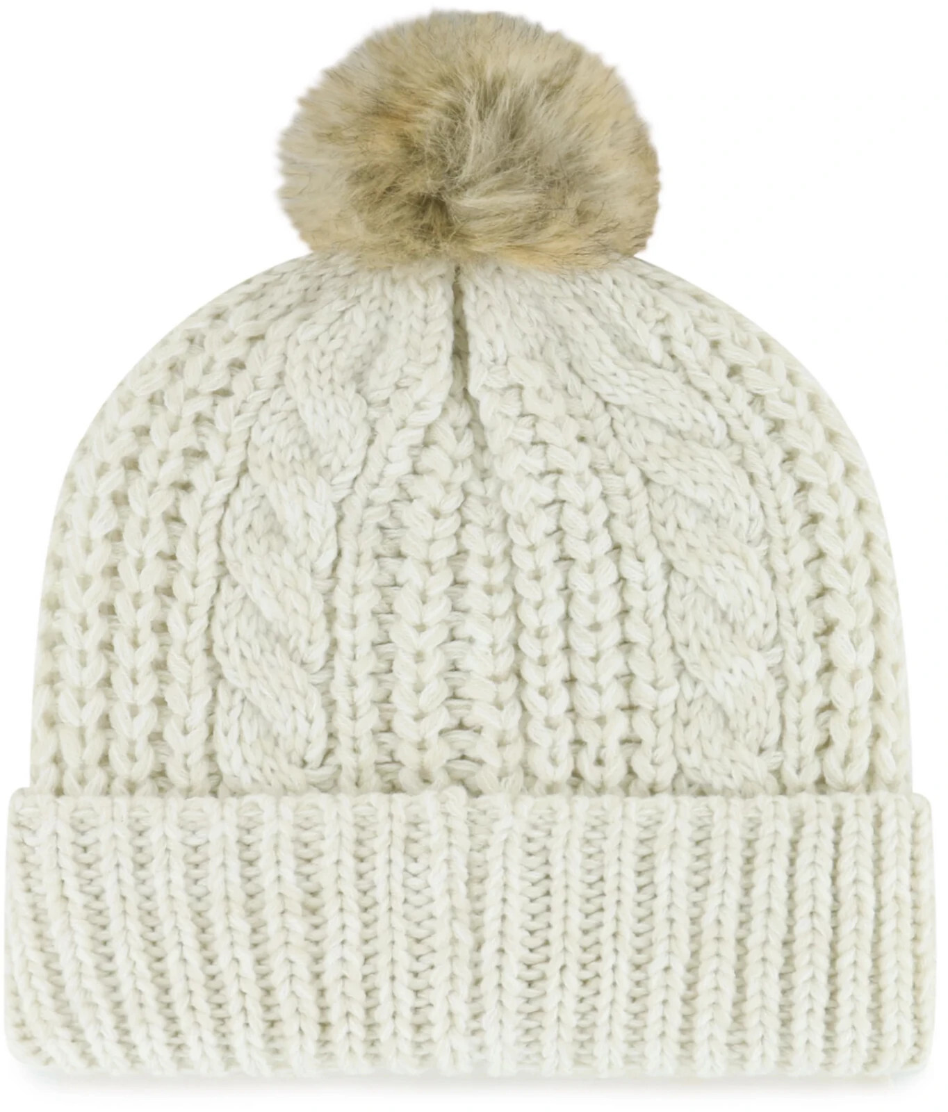 '47 NBA Women's Utah Jazz Meeko Knit Beanie hat Cuff Pom embroidered Logo Beige Item image 2