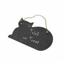 Halloween Trick or Treat Cat Shaped Slate - $11.60