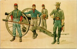 Horse Artillerymen with 10 Pound Parrott Rifle 1861-65 Postcard Creased PC145 - £8.03 GBP