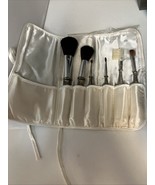 Vintage Style Silver Plate Makeup Brush Set 6pc Ornate Vanity Set - $48.55 CAD