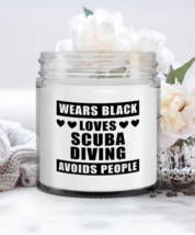 Funny Candle For Scuba Diving - Wears Black Loves Sports Avoids People - 9 oz  - £15.94 GBP