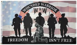 Wounded Warrior Ww Freedom Isn&#39;T Free 3X5 3&#39;X5&#39; Polyester Flag Banner F1335 (Ee) - £16.90 GBP