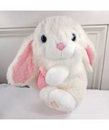 Vintage TB Trading bunny rabbit plush pink bow polka dot white Easter so... - $383.92 MXN